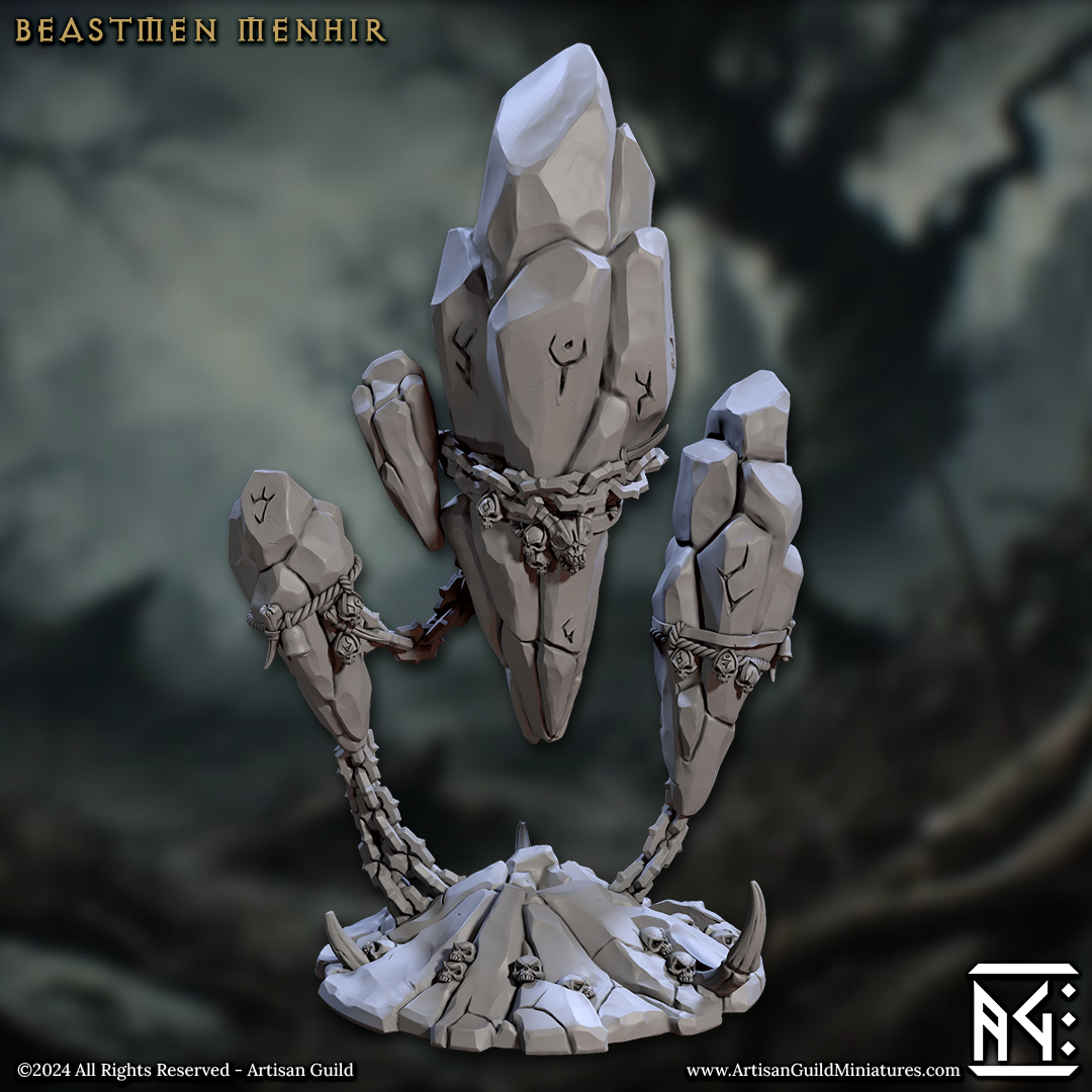 Beastmen Menhir - Scatter Terrain (Rise of the Beastmen)